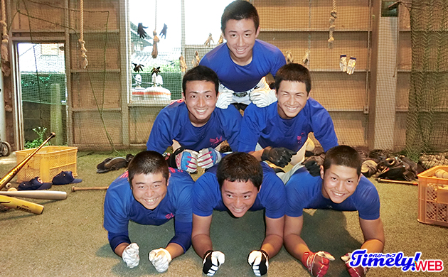 スイングスピード選手権に挑戦してくれた熊本の秀岳館高校野球部の選手たち