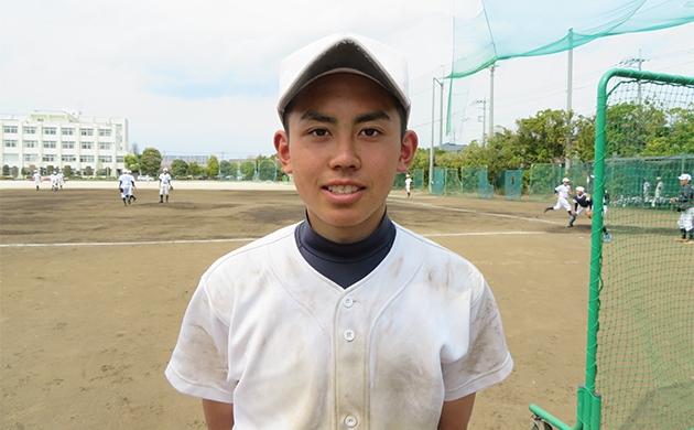 取材に答えてくれた白岡高校野球部の田口駿輔キャプテン